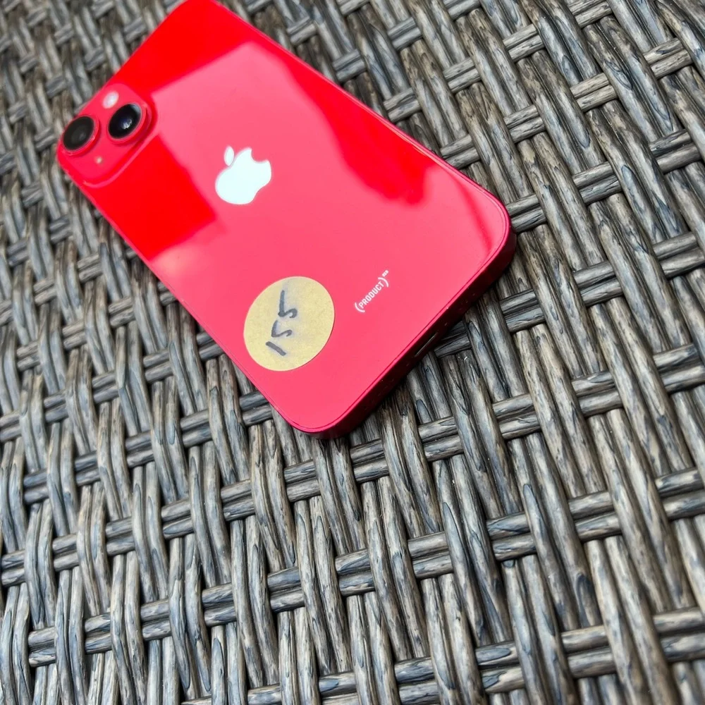 iPhone 14 Red Back Frame Housing OEM Original Replacement W Small Parts Grade AB